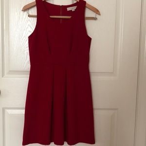 LOFT Sleeveless Red Dress Sz 0